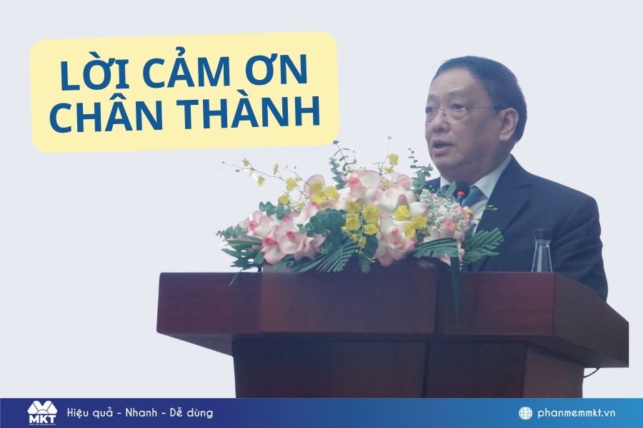 content cảm ơn nhà tài trợ