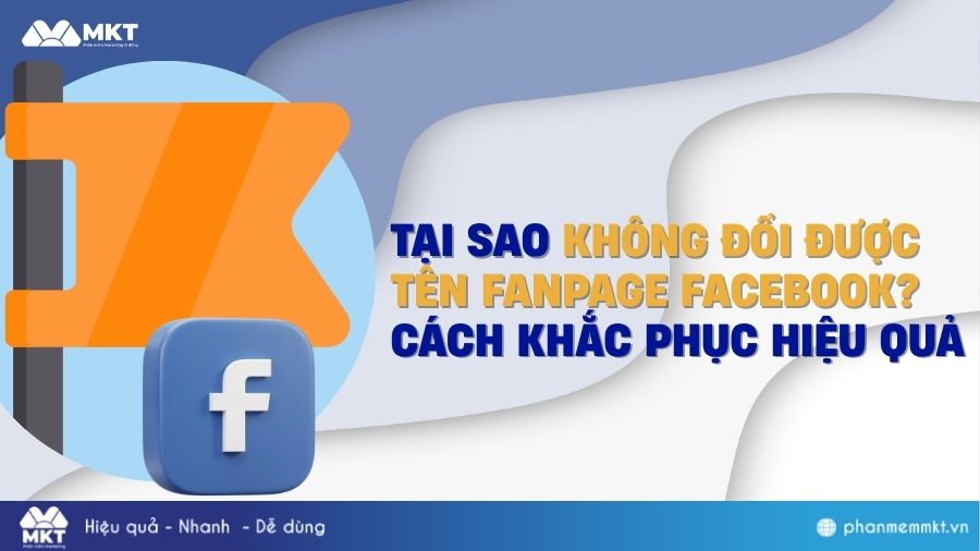 Tại sao không đổi được tên Fanpage