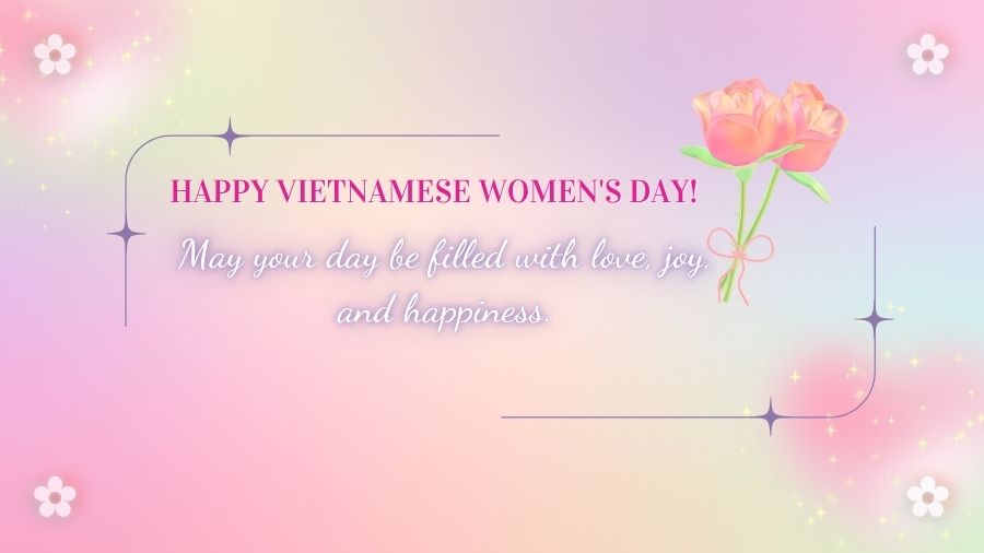 Những lời chúc 20/10 ngắn gọn ý nghĩa bằng tiếng anh 