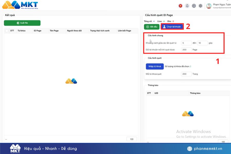 phần mềm quét uid fanpage