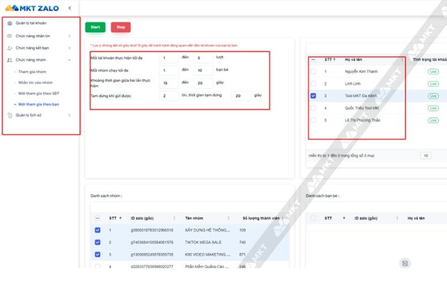 Phần mềm Marketing Zalo