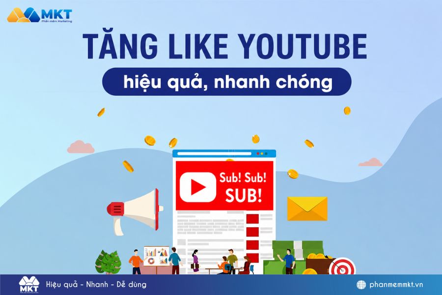 Buff like YouTube hiệu quả, nhanh chóng Tăng like Youtube