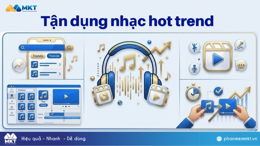 Tận dụng nhạc hot trend đăng reels Facebook Cách tăng view Reels Facebook hiệu quả: Tận dụng nhạc hot trend