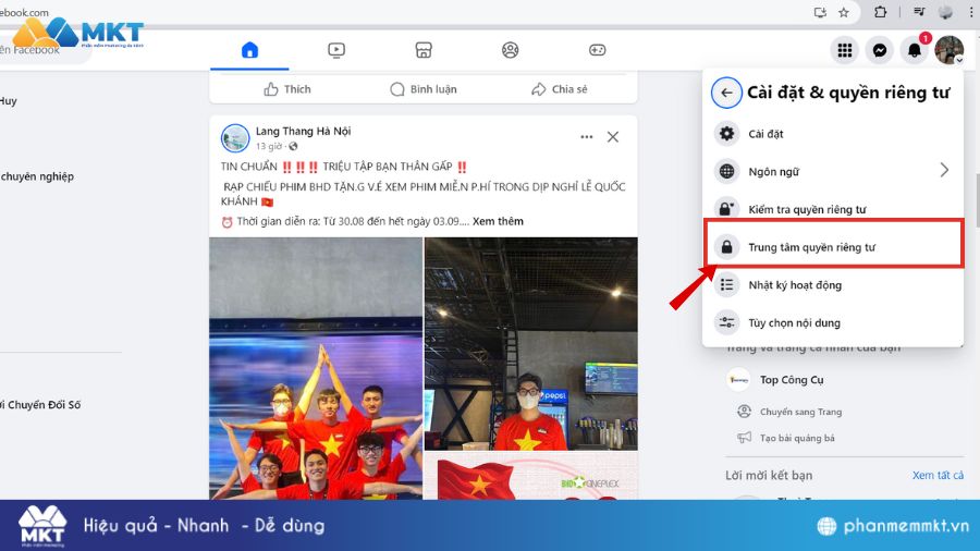 Cách xóa lịch sử đăng nhập Facebook trên máy tính