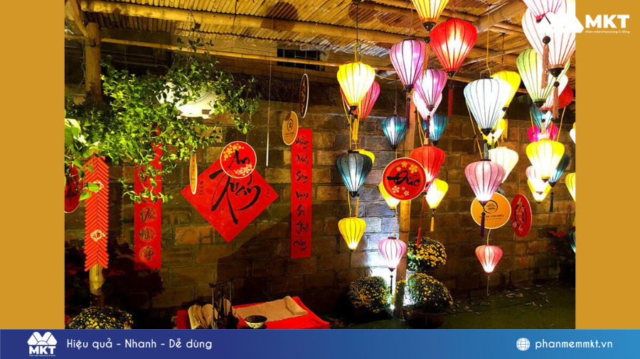 Mẫu trang trí quán cafe Trung Thu số 5