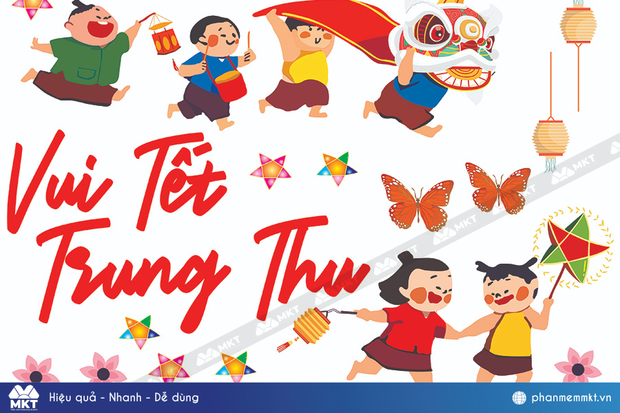 Trang trí tường lớp học Trung Thu