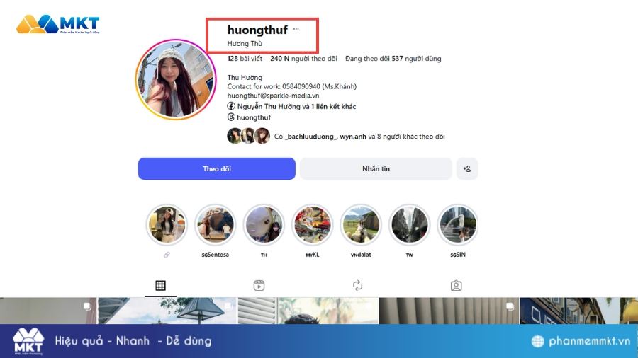 Cách đặt tên Instagram bằng bàn phím Telex Tên Instagram hay