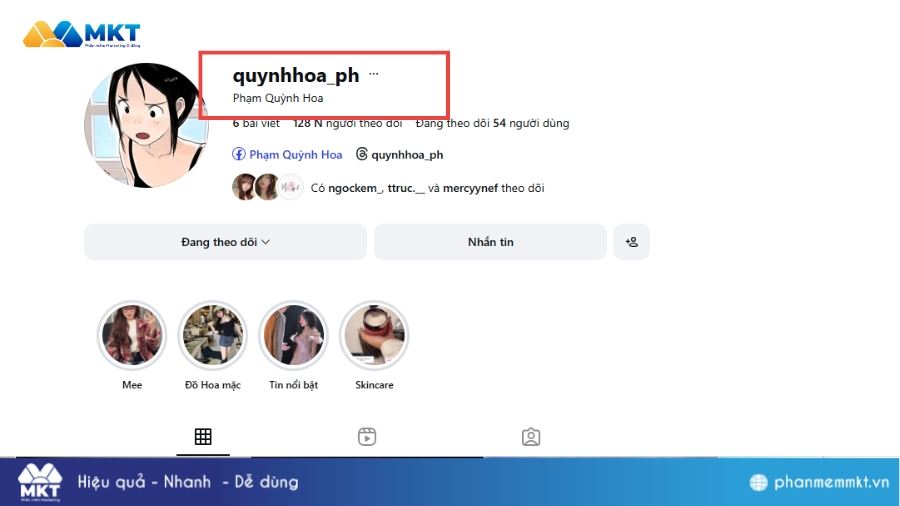 Viết tắt họ và tên ngược để tạo tên Instagram Tên Instagram hay