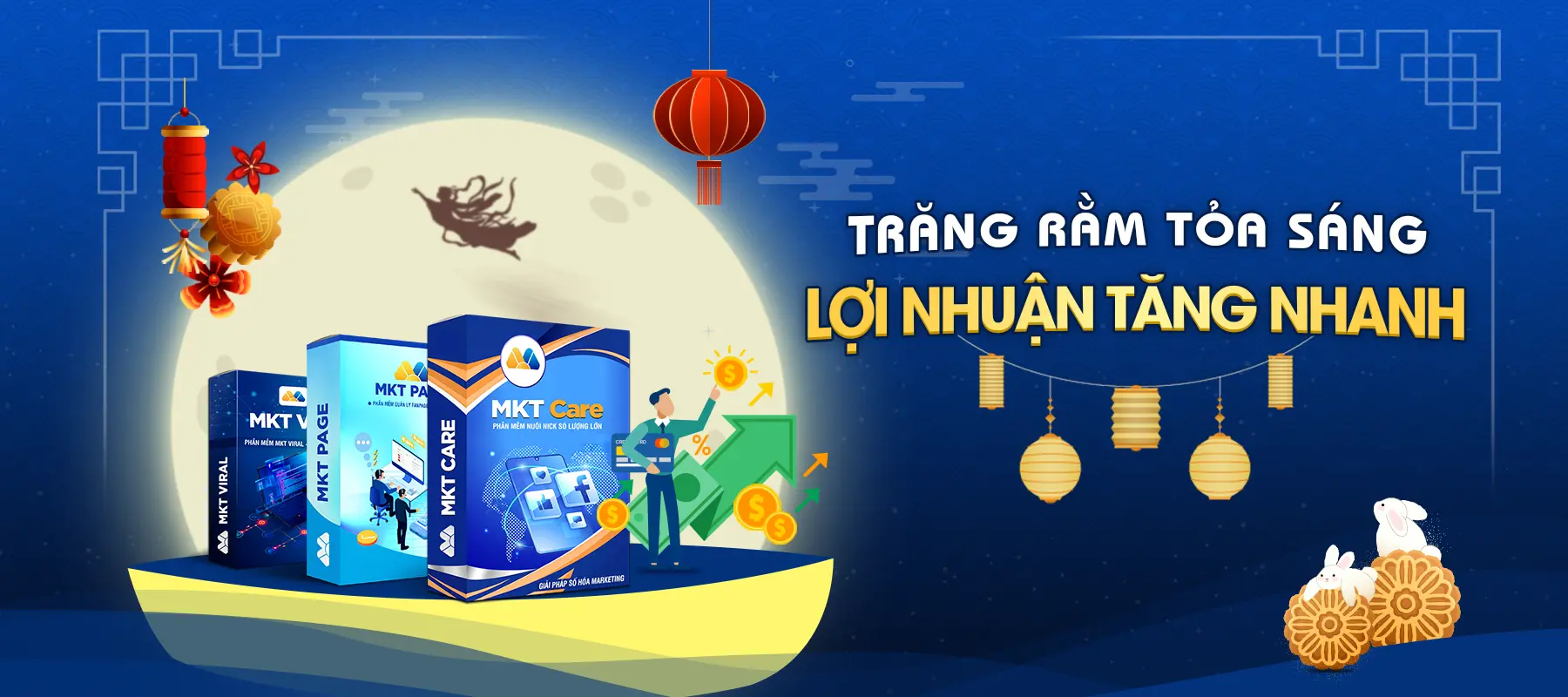 Banner bán hàng tết Trung thu