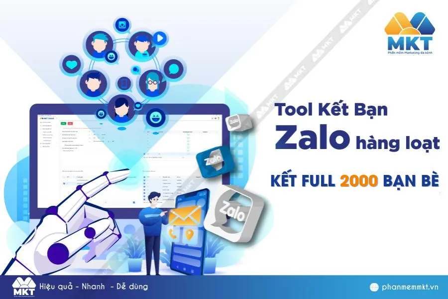 Tool kết bạn Zalo hàng loạt - Kết bạn full 2000 bạn bè