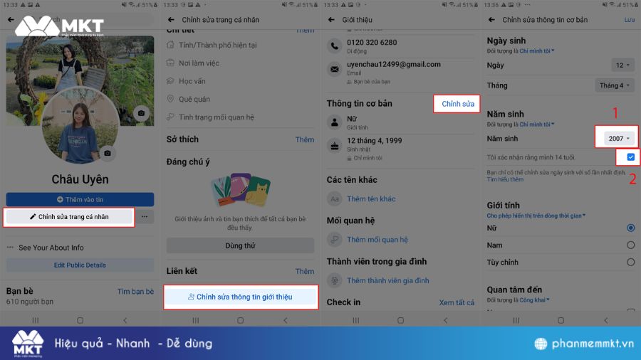 Cách ẩn nút nhắn tin trên Facebook bằng điện thoại