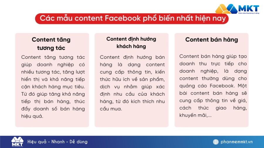 3 Tuyến content phổ biến nhất hiện nay Cách kiếm tiền trên Facebook