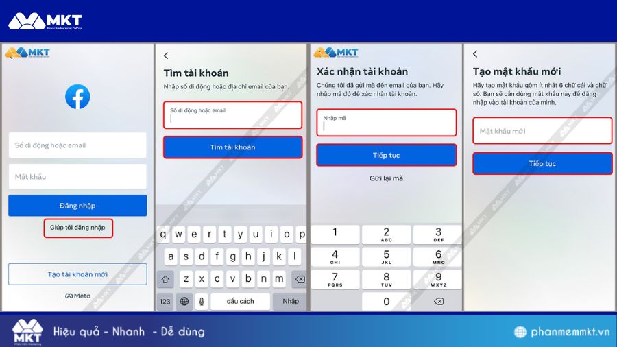Lấy lại mật khẩu Facebook khi không đăng nhập được