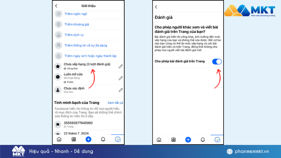 Cách xóa đánh giá trên Fanpage