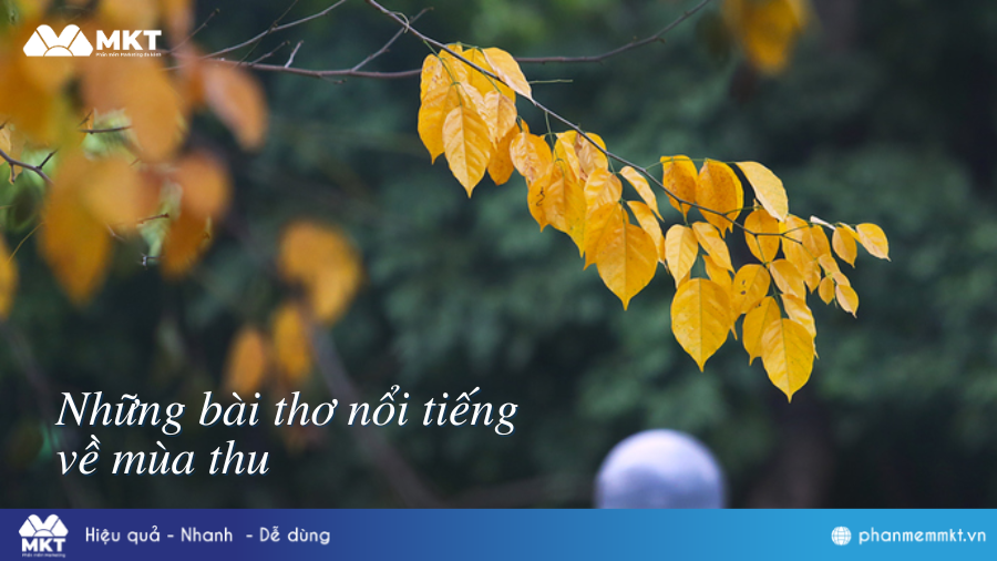 Những bài thơ nổi tiếng về mùa thu