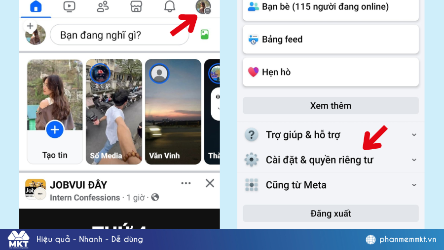 Chọc người khác trên Facebook bằng điện thoại