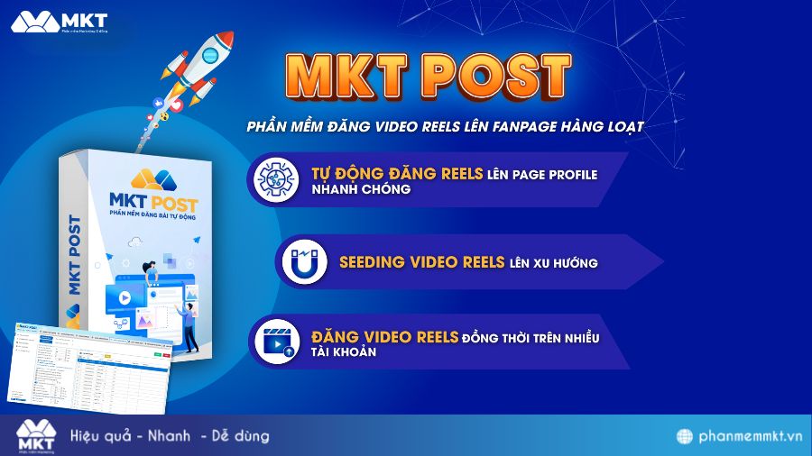 Phần mềm đăng bài tự động hàng loạt - MKT Post