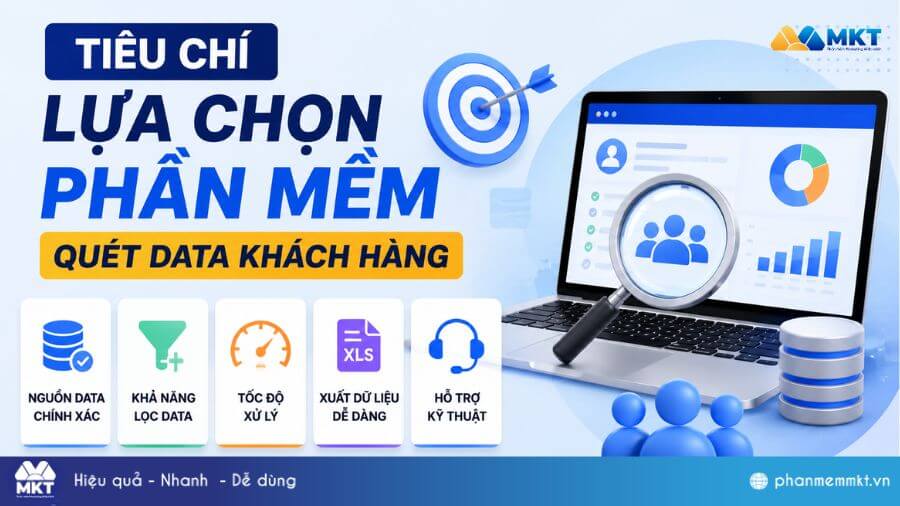 Top 10 phần mềm tìm kiếm khách hàng tiềm năng hiệu quả 2 Tiêu chí lựa chọn phần mềm quét data khách hàng