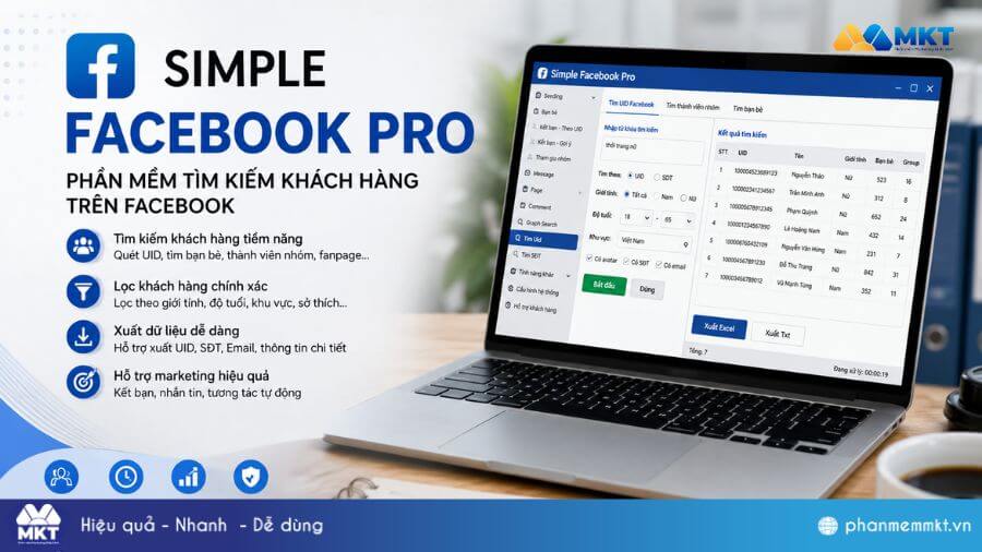 Top 10 phần mềm tìm kiếm khách hàng tiềm năng hiệu quả 3 imple Facebook Pro - Phần mềm tìm kiếm khách hàng trên Facebook