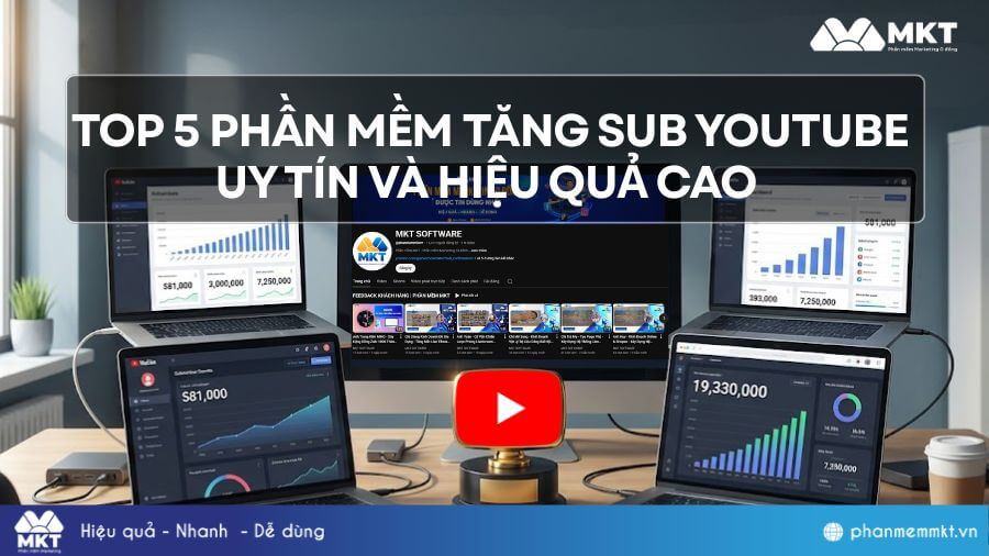 Tổng hợp 5 phần mềm tăng sub YouTube uy tín và hiệu quả cao 3 Phần mềm tăng sub YouTube miễn phí