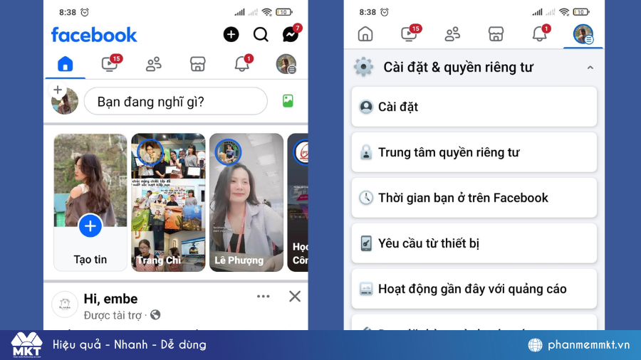 Xem lịch sử kết bạn trên Facebook bằng điện thoại