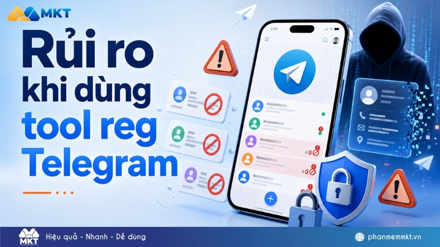 Tool reg Telegram là gì? Lưu ý khi dùng tool reg Telegram 2 Rủi ro khi sử dụng tool reg Telegram