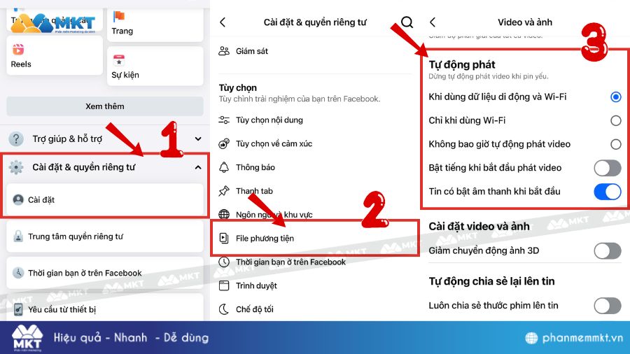 Cách tắt tự động phát video Facebook trên máy tính và điện thoại