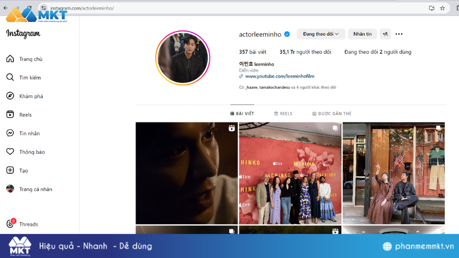 Cách đặt tên Instagram hay bằng tiếng Hàn