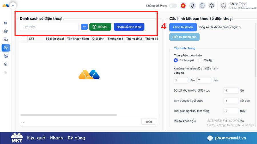 Tool kết bạn Zalo