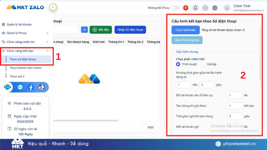 Tool kết bạn Zalo