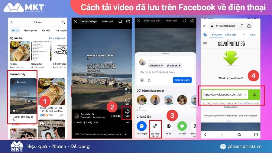 2 Cách xem lại video đã lưu trên Facebook nhanh và đơn giản nhất 1 video đã lưu trên Facebook