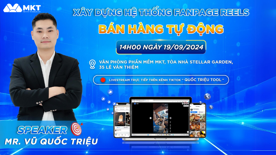 Xây dựng hệ thống Fanpage Reels bán hàng tự động