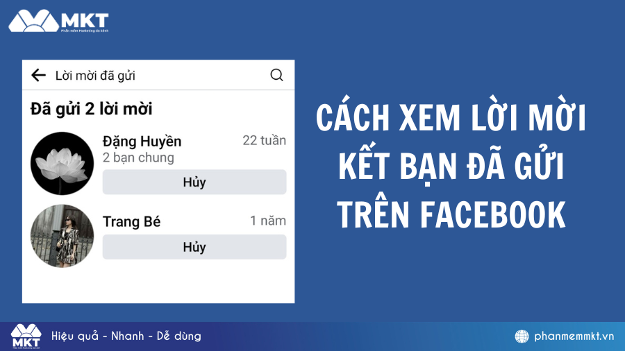 2 Cách xem lời mời kết bạn đã gửi trên Facebook