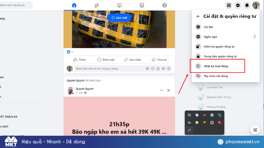 Xem lịch sử kết bạn trên Facebook bằng máy tính