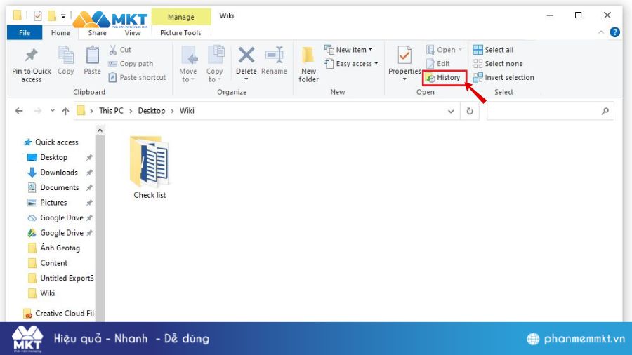 Cách khôi phục file đã xóa trong thùng rác trên Windows 8,10