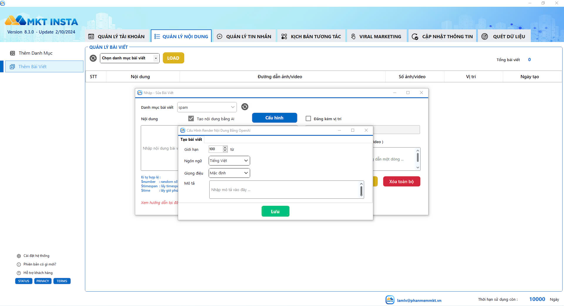 Cách seeding comment bằng AI