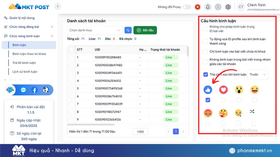Cách hack like Facebook ảnh không bị mất nick
