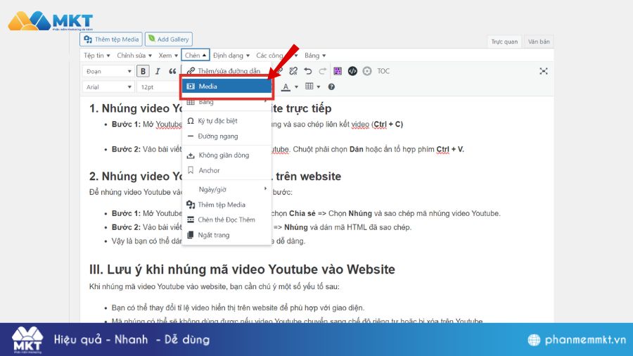 2 Cách Nhúng Video Youtube Vào Website Nhanh Chóng