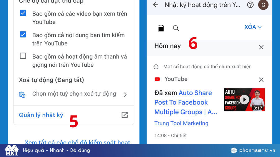 Cách xem lịch sử YouTube trên điện thoại