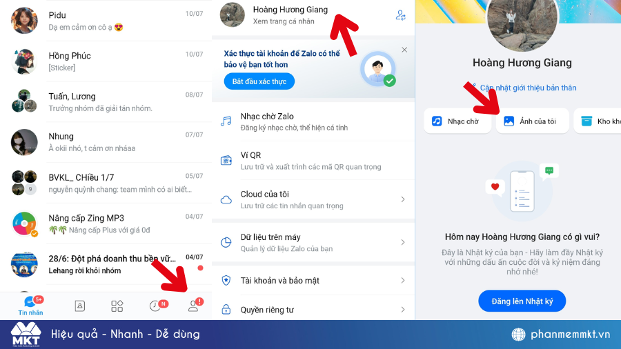 Cách xóa ảnh đại diện trên Zalo đã đăng trước đó
