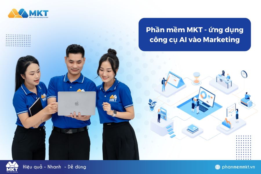 Phần mềm MKT là một trong những đơn vị tiên phong ứng dụng công cụ AI vào Marketing 