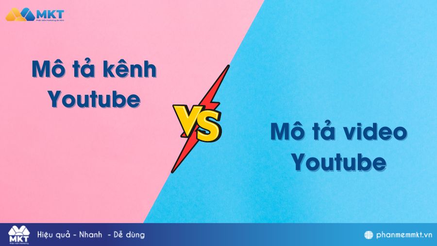 Phân biệt 2 loại mô tả Youtube