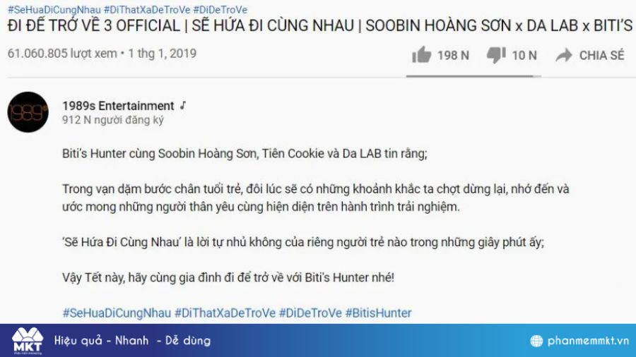 Gợi ý những mẫu mô tả kênh Youtube hay nhất