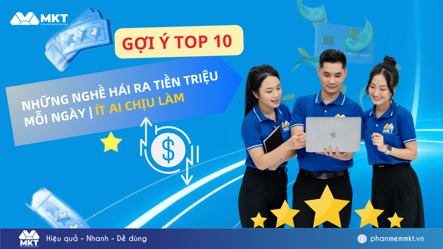 những ngành nghề hái ra tiền triệu mỗi ngày