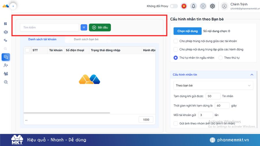 Phần mềm gửi tin nhắn Zalo hàng loạt