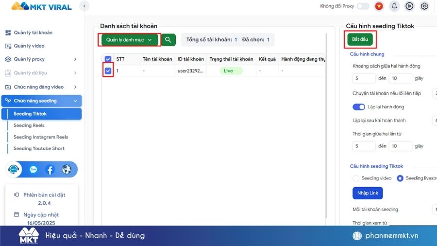 Phần mềm tăng mắt livestream TikTok