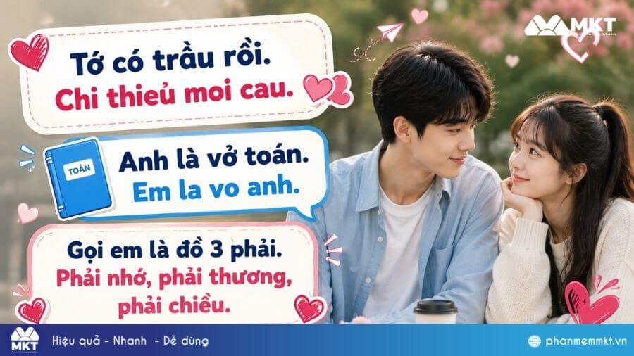 Tổng hợp những câu hỏi thả thính hài hước, dễ thương hàng triệu like 2 Câu hỏi thả thính dễ thương