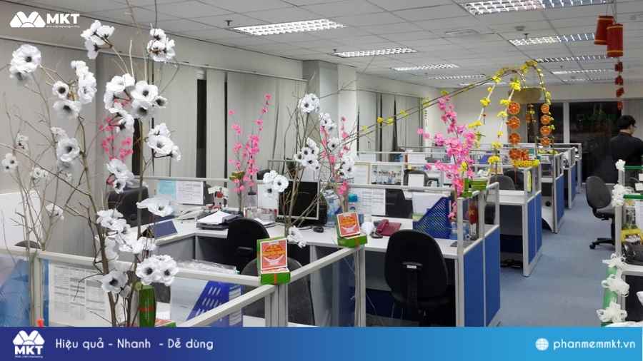 Trang trí Tết văn phòng Trang trí Tết văn phòng
