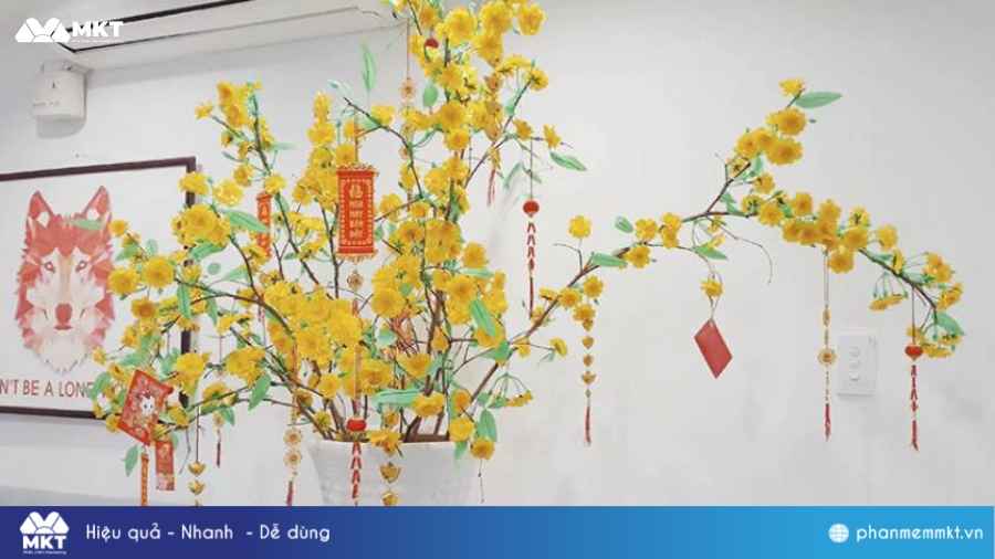 Trang trí Tết văn phòng Trang trí Tết văn phòng