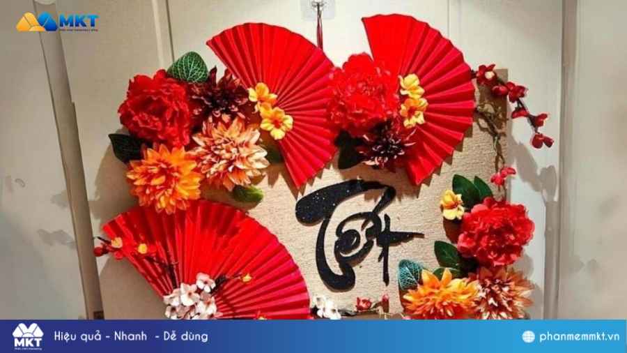 Trang trí Tết văn phòng Trang trí Tết văn phòng